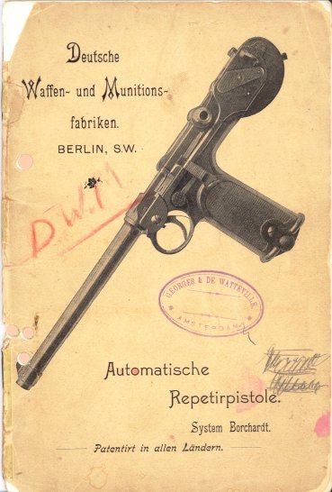 Click on manual to view inside pages and article describing manual history and is part of the LOB collection. This manual is featured in the new book 'Pistole Parabellum' by Grtz/Sturgess.
