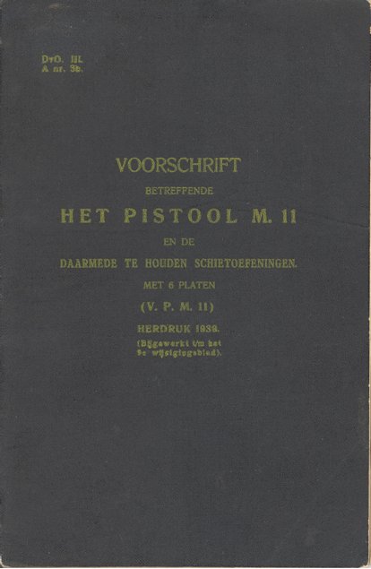 Cover of 1939 Batavia-Centrum M.11 instruction manual