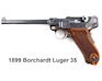 1899 Borchardt Luger 35, left side